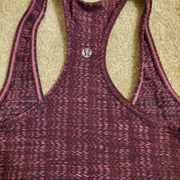 Lululemon long purple racer tank - Picture 3 of 3